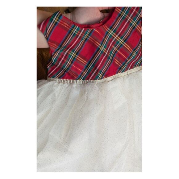 Plaid Holiday Baby Girl Dress 18 Months Festive Christmas Dress Red Green White - Picture 6 of 11
